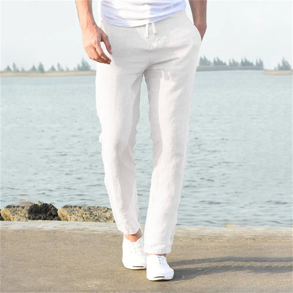 Poli - Casual linen trousers for a great summer
