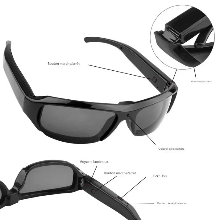 Sunglasses with camera