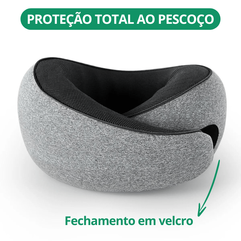 360º Ergonomic Neck Pillow – Memory Foam, Firm Support for Travel