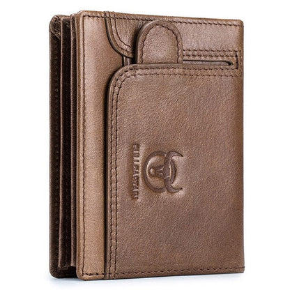 Quick leather wallet for men
