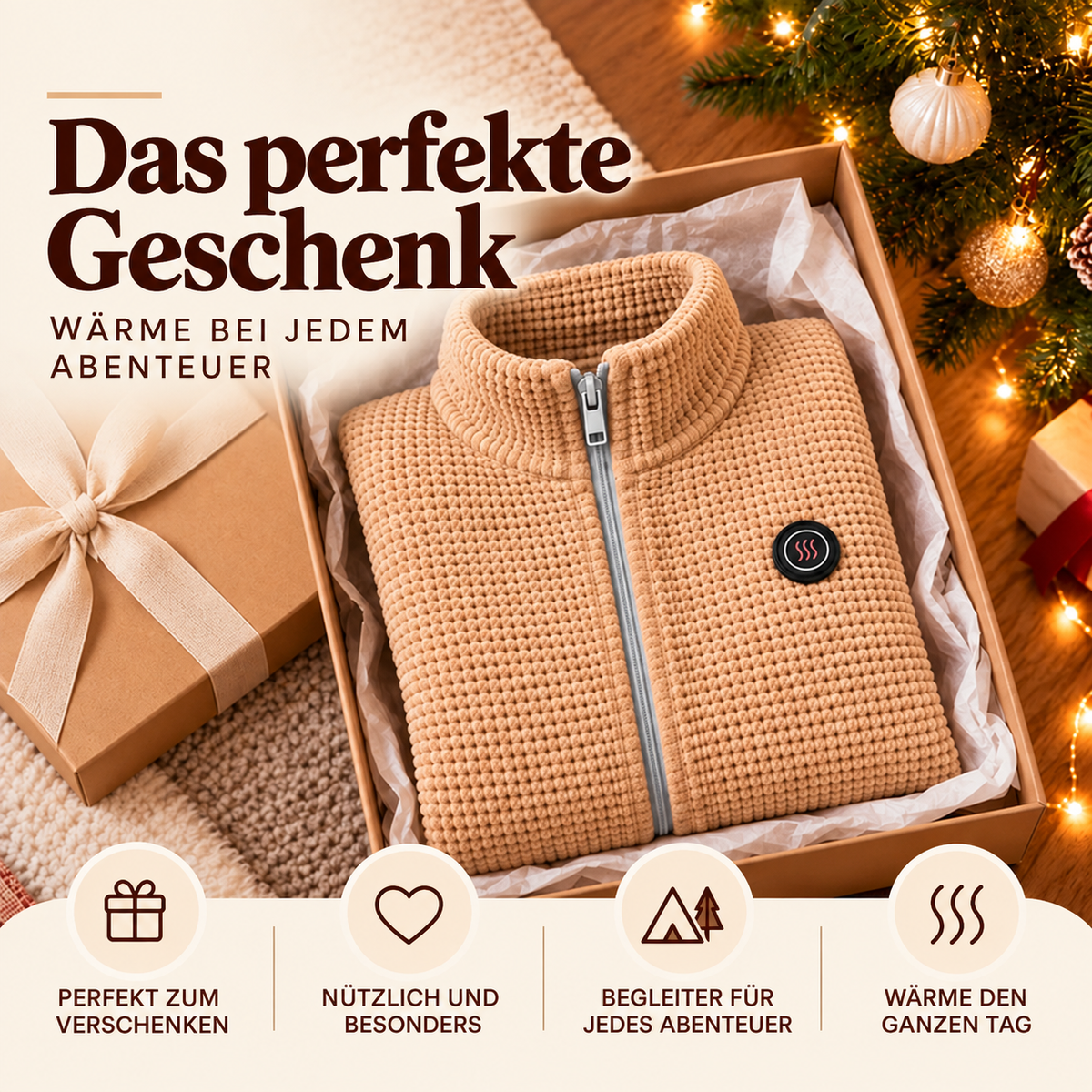 Beheizbare Reisedecke