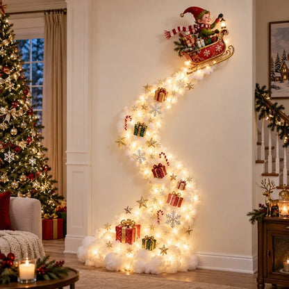 Magical Christmas Wall Light Display