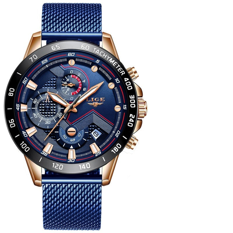 Men's gold quartz watch – A real timepiece!