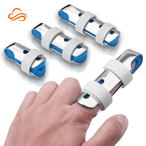 Kit of 2 Aluminum Finger Splints – Lightweight Immobilization and Comfort (Adjustable)