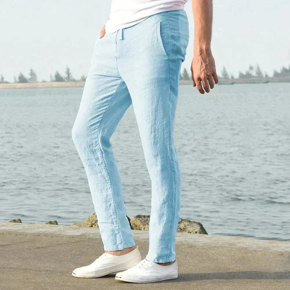 Poli - Casual linen trousers for a great summer