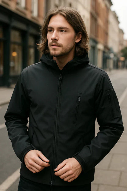 Men's waterproof hooded jacket