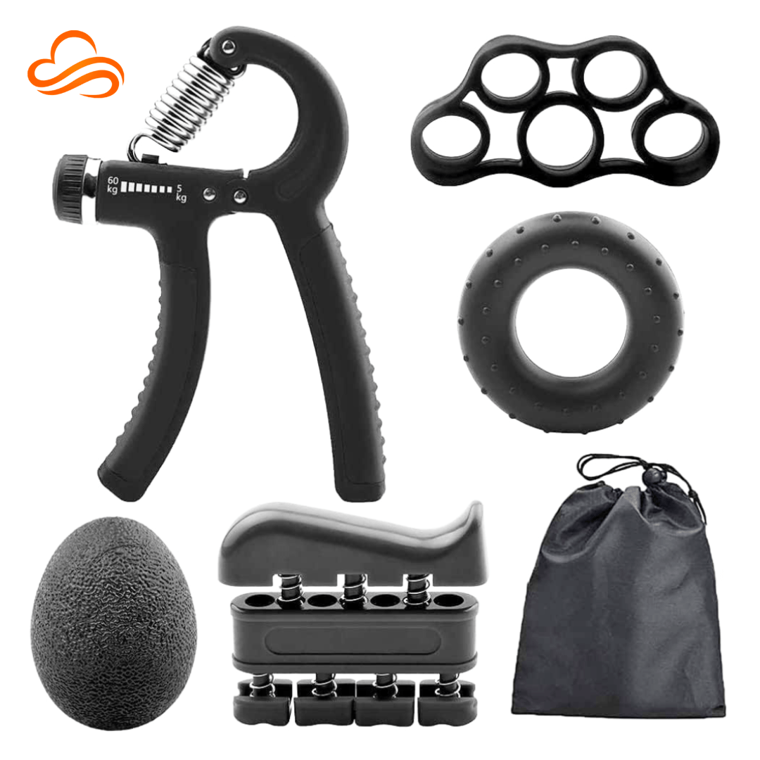 4-in-1 Hand and Finger Strengthener Kit – Rehabilitation, Arthritis Relief, and Strength Building for Weight Training