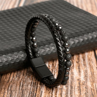 Black | Silver beads