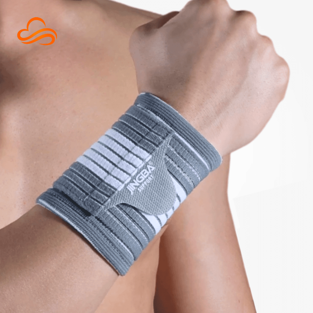Pair of Adjustable Compression Wrist Wraps – Wrist Support, Injury Prevention and Stability for Strength Training