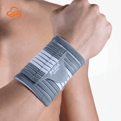 Pair of Adjustable Compression Wrist Wraps – Wrist Support, Injury Prevention and Stability for Strength Training