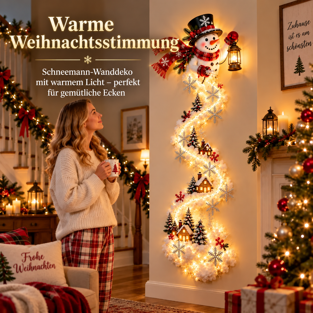Magical Christmas Wall Light Display