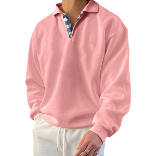 Bruno - Men's long-sleeve V-neck hoodie