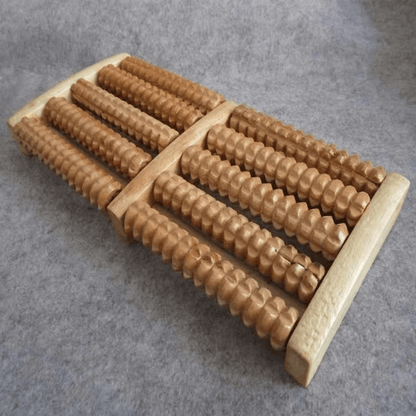 Natural Wood Foot Massager – Tension and Stress Relief, Portable Comfort