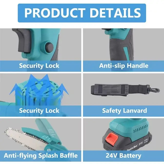 8-inch 2-in-1 cordless pole chainsaw