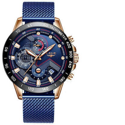 Men's gold quartz watch – A real timepiece!