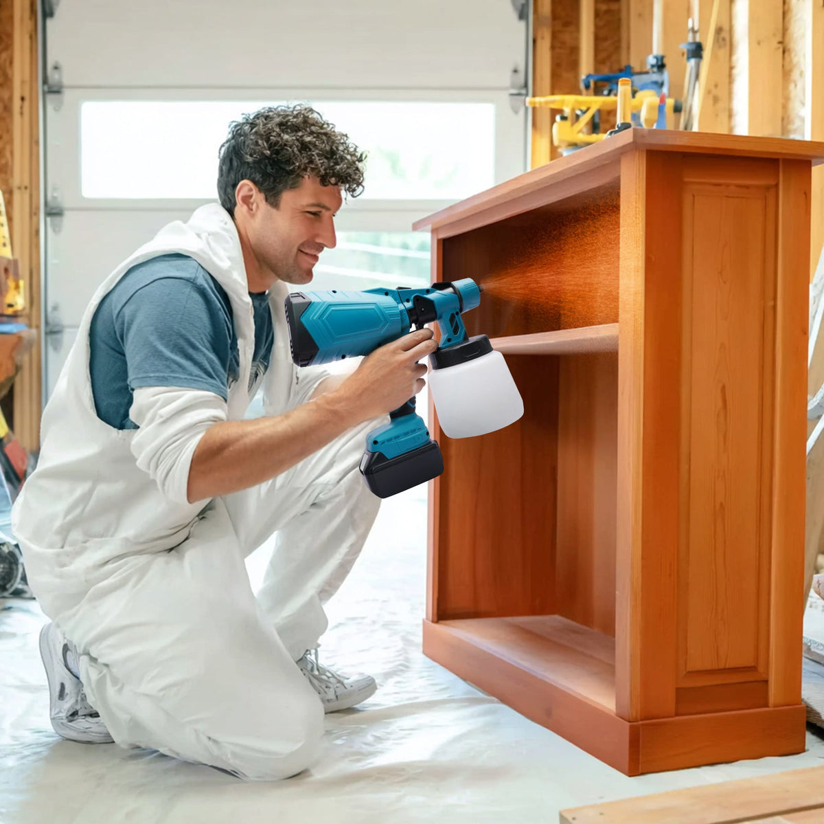 Cordless high-pressure paint sprayer with battery - Buy 1, get 2