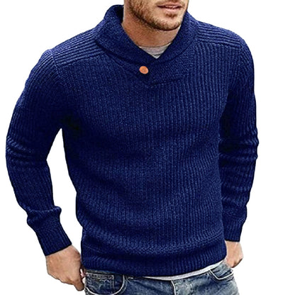 Chap's cozy knit sweater in bold colors