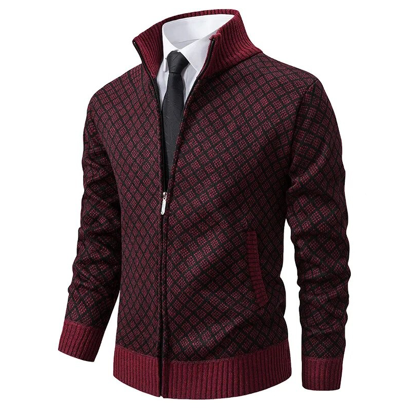 Remy-Doir® Knitted Jacquard Waistcoat