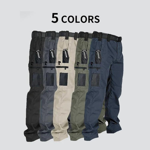 Men's Solid Color Tactical Work Pants