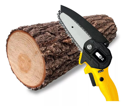 Portable electric mini chainsaw, battery-powered, dual voltage - Buy 1, get 2