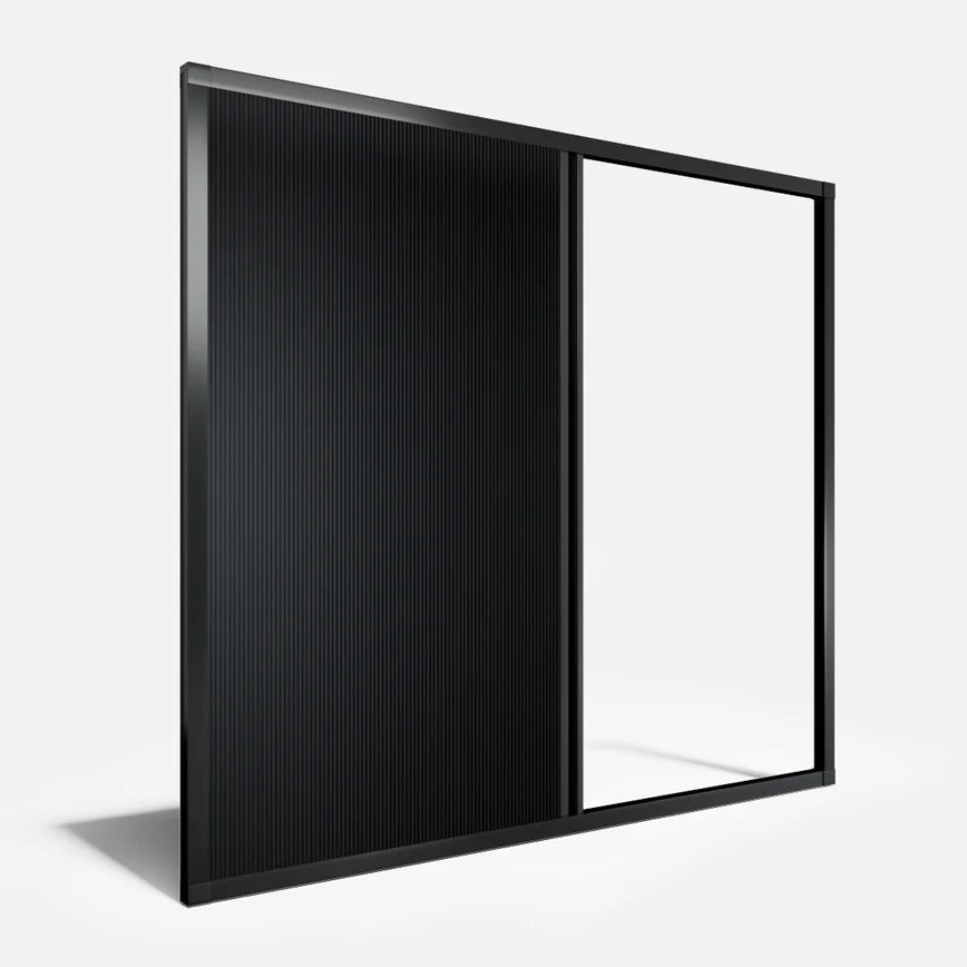 Privacy screen with hidden frame