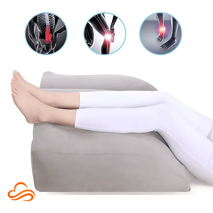 Inflatable Foot and Leg Rest – Multipurpose Velvet Cushion for Comfort and Circulation