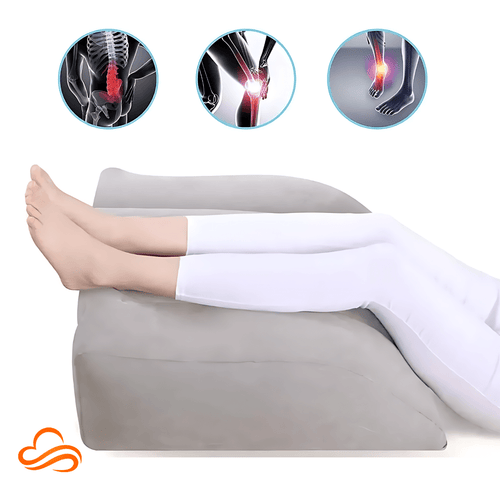 Inflatable Foot and Leg Rest – Multipurpose Velvet Cushion for Comfort and Circulation