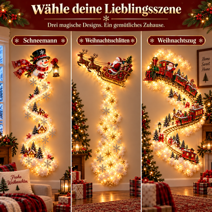 Magical Christmas Wall Light Display