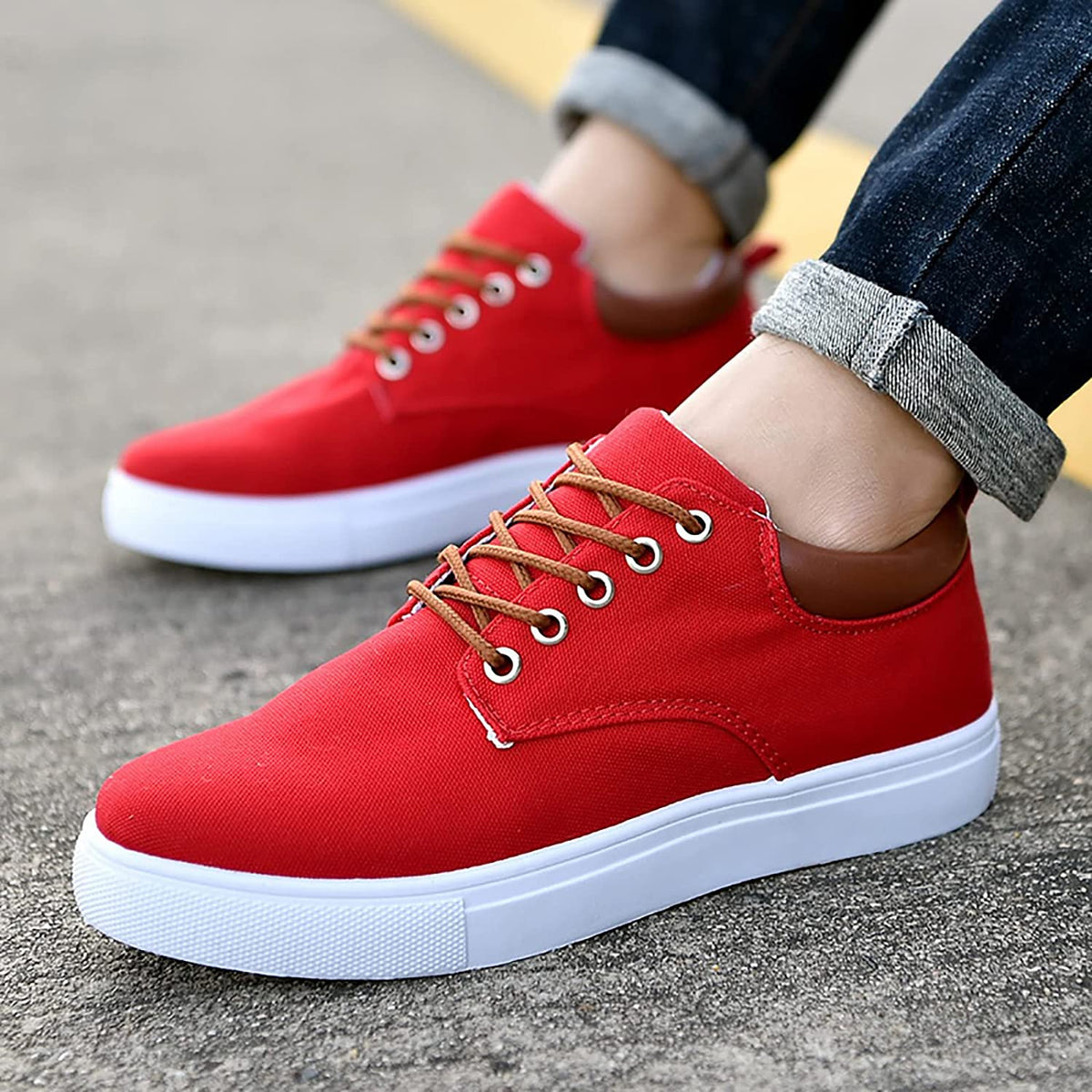Magnus - Men’s Sneakers with a Crisp White Sole