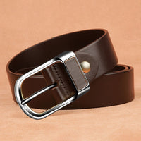 Brown silver buckle