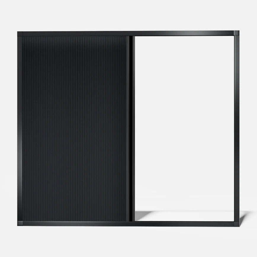 Privacy screen with hidden frame