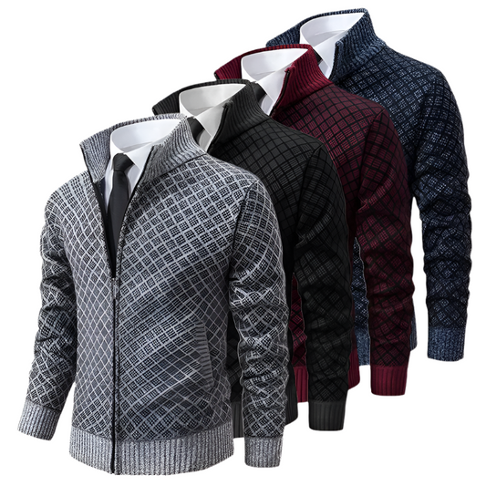 Remy-Doir® Knitted Jacquard Waistcoat