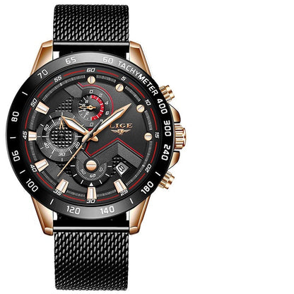 Men's gold quartz watch – A real timepiece!