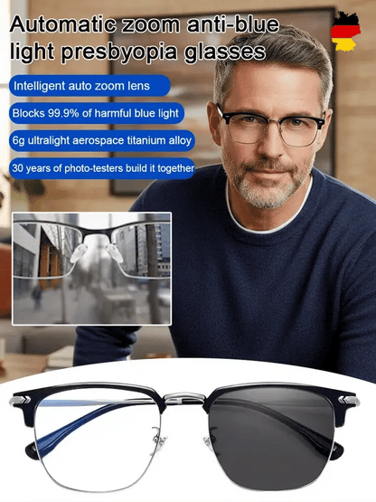 Automatic zoom anti-blue light reading glasses - BUY 1 GET 1 FREE