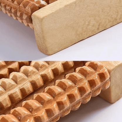 Natural Wood Foot Massager – Tension and Stress Relief, Portable Comfort