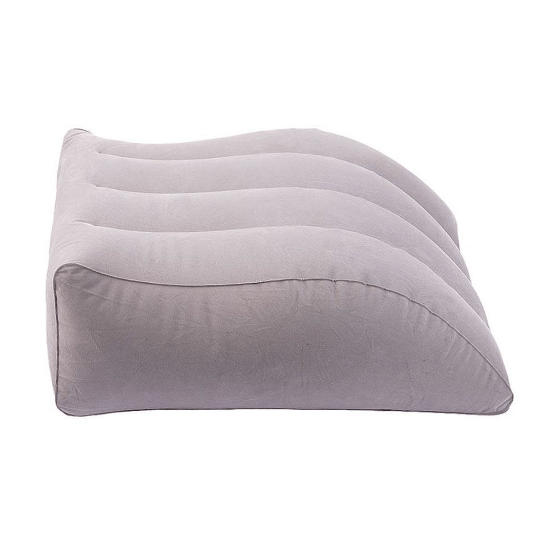 Inflatable Foot and Leg Rest – Multipurpose Velvet Cushion for Comfort and Circulation