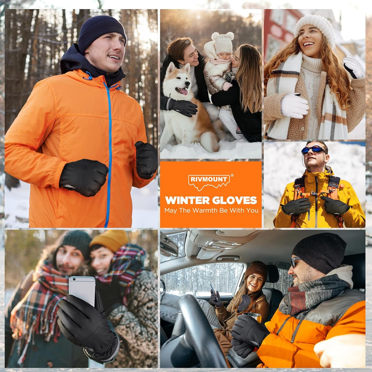 Wasserdichte und warme Winterhandschuhe für Ski und Schnee