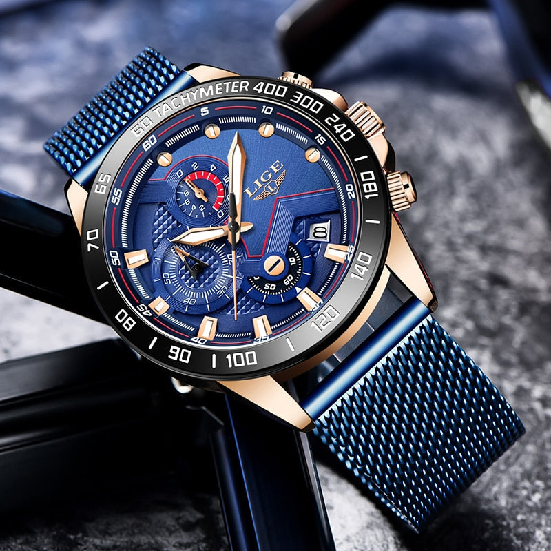 Men's gold quartz watch – A real timepiece!