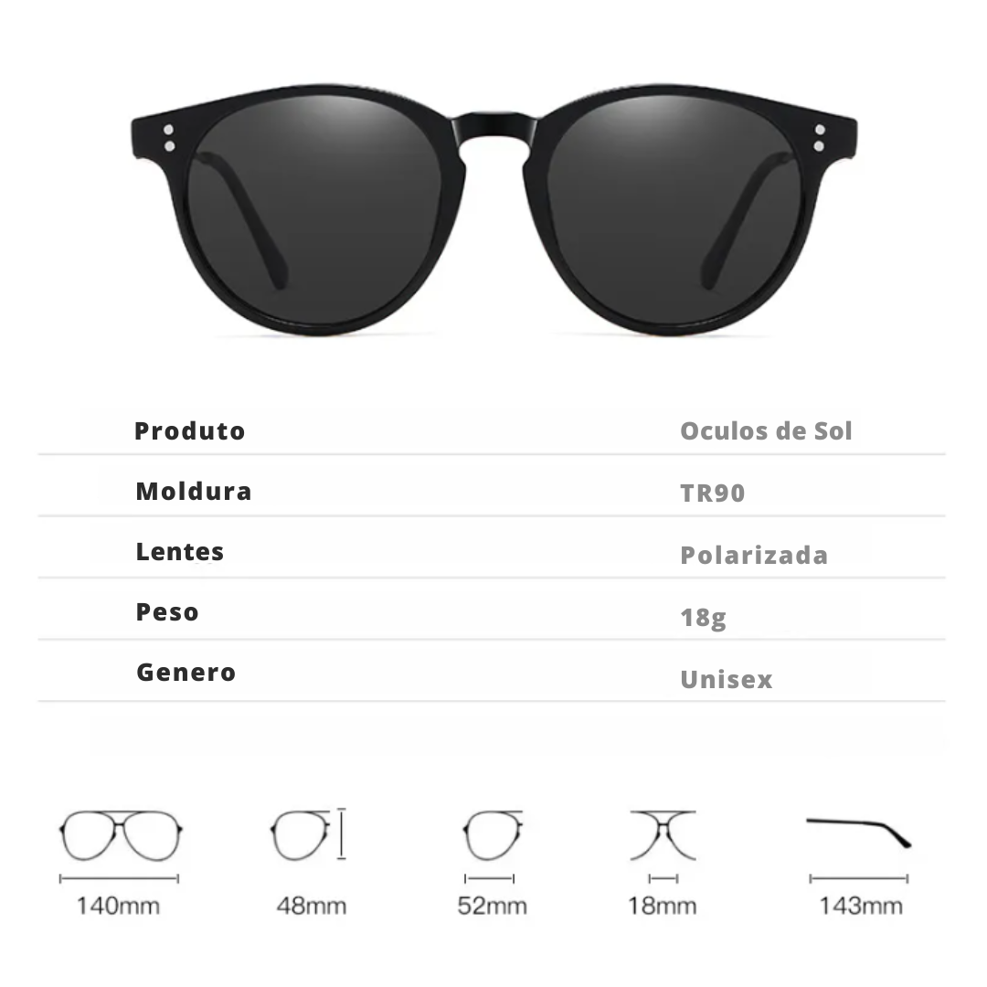 Men's sunglasses in black - UV400 protection for sunny days!