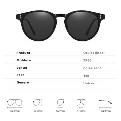 Men's sunglasses in black - UV400 protection for sunny days!