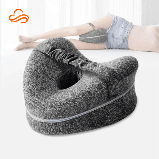 Memory Foam Leg Pillow – Spine Alignment, Knee and Sciatica Pain Relief, Side Sleeping
