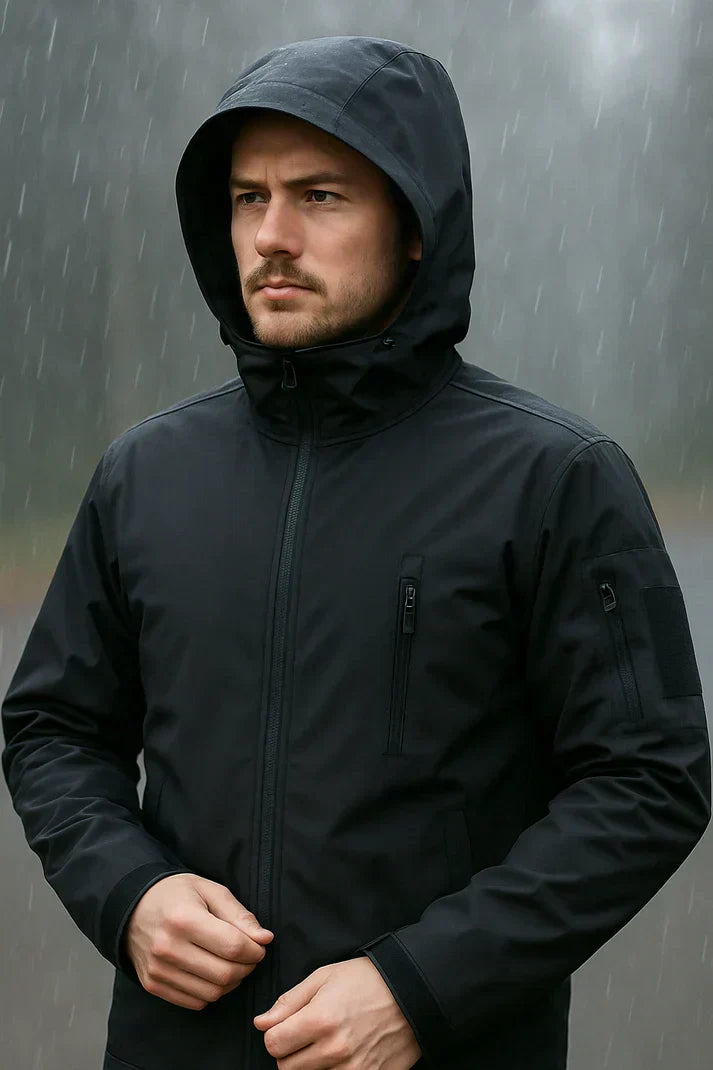 Men's waterproof hooded jacket