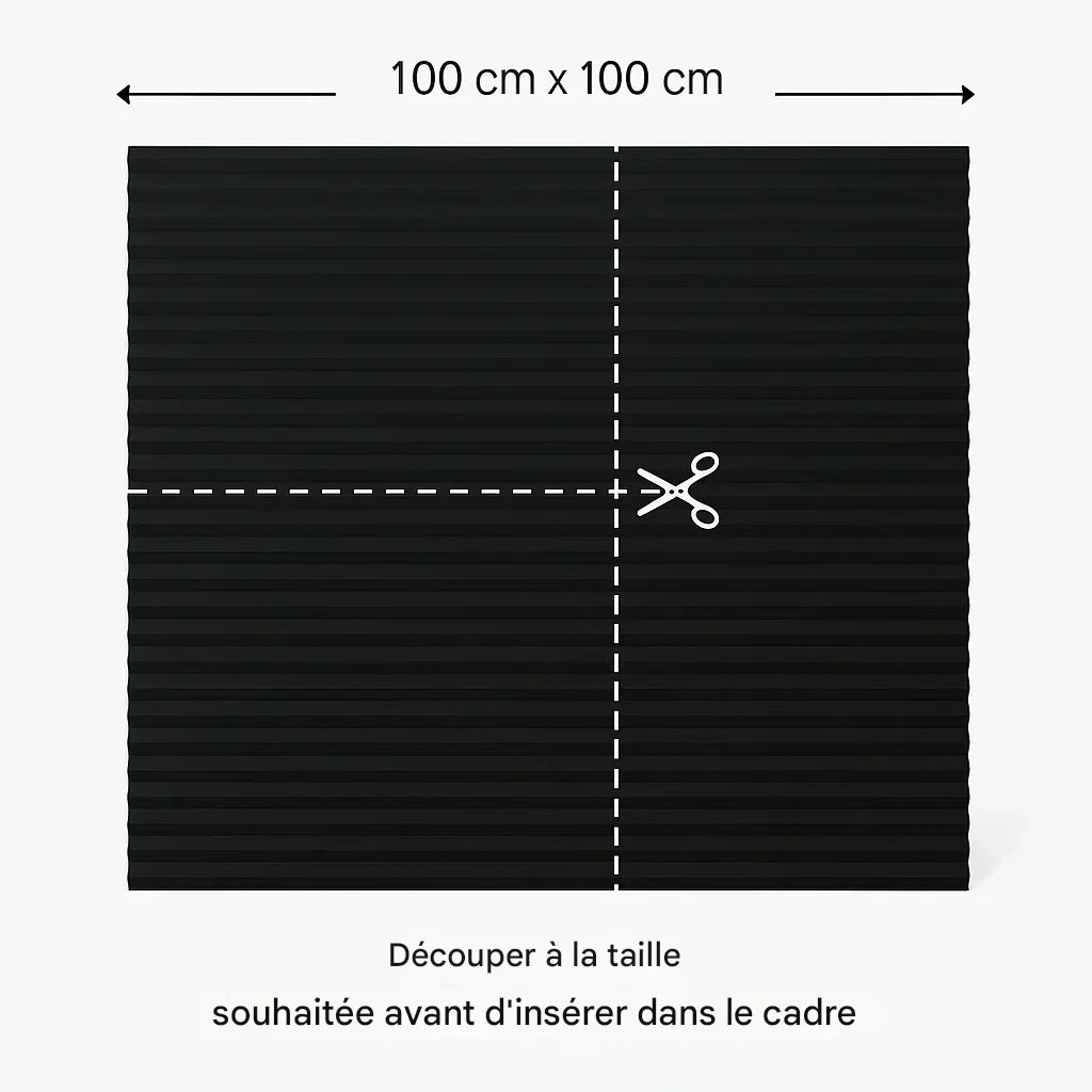 Privacy screen with hidden frame