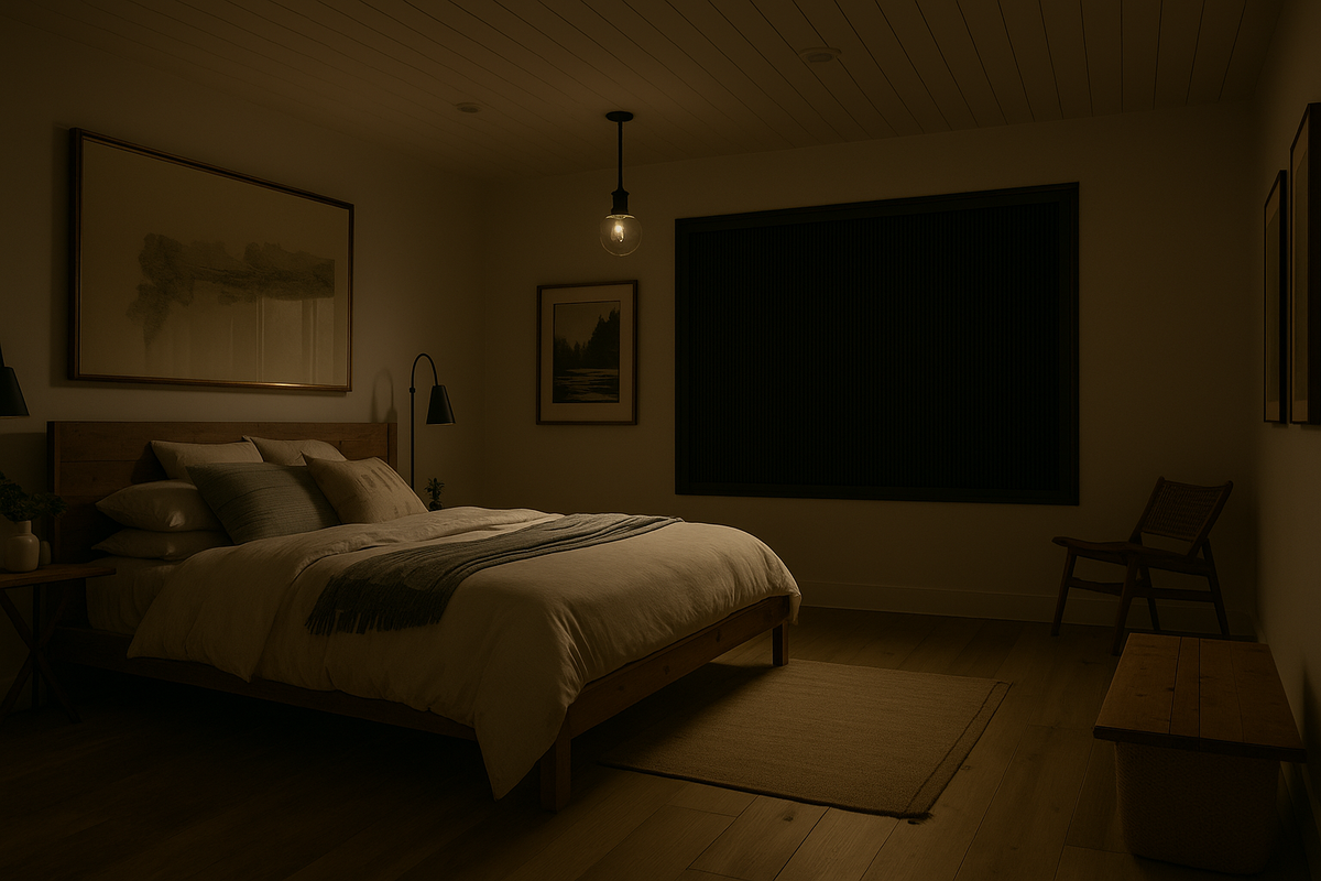 Privacy screen with hidden frame