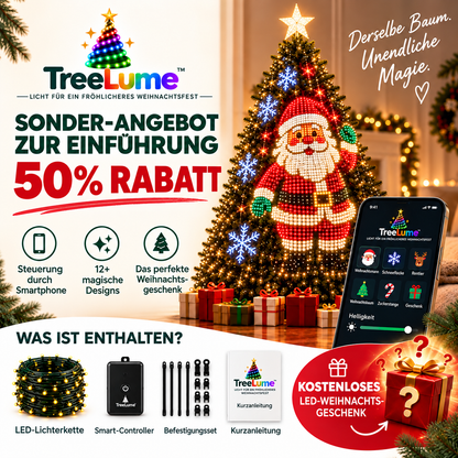 TreeLume™ — Intelligente Animierte Weihnachtsbaumbeleuchtung