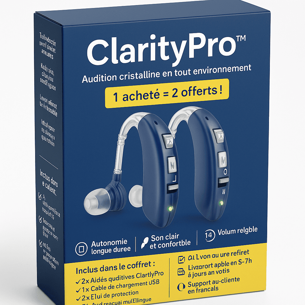 🎧 ClarityPro™ Rechargeable Digital Hearing Aid – Exclusive Launch (Pack of 2 units)