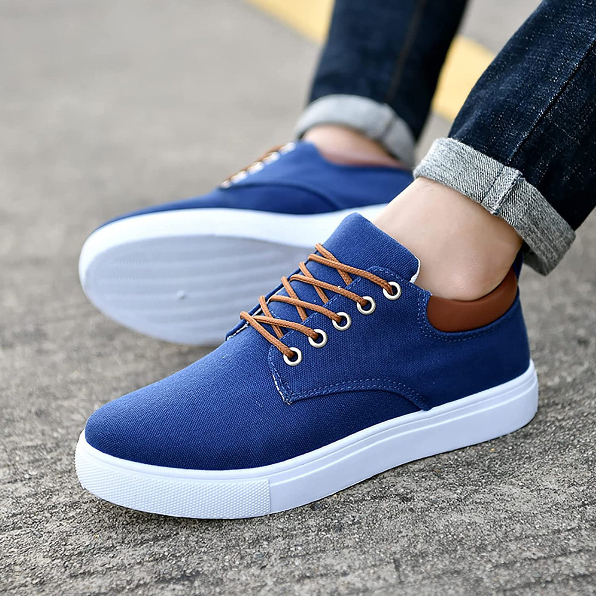 Magnus - Men’s Sneakers with a Crisp White Sole