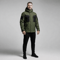 Green with black pockets