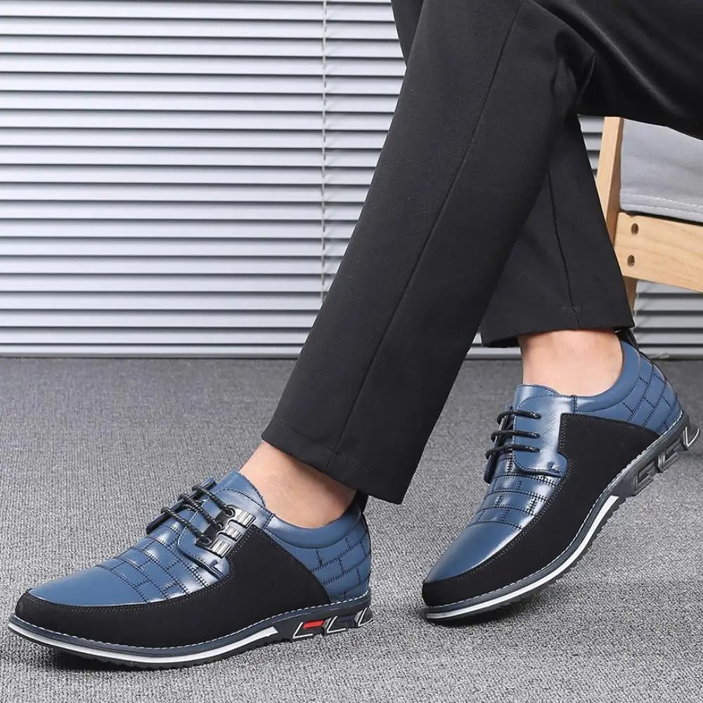 Malvin - Elegant lace-up shoes made of synthetic leather