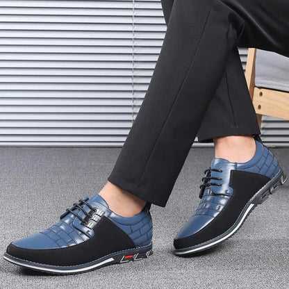 Malvin - Elegant lace-up shoes made of synthetic leather